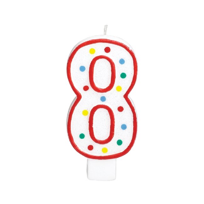 Vela Gigante Puntitos N&ordm; 8 ***OFERTA DTO NO ACUMULABLE