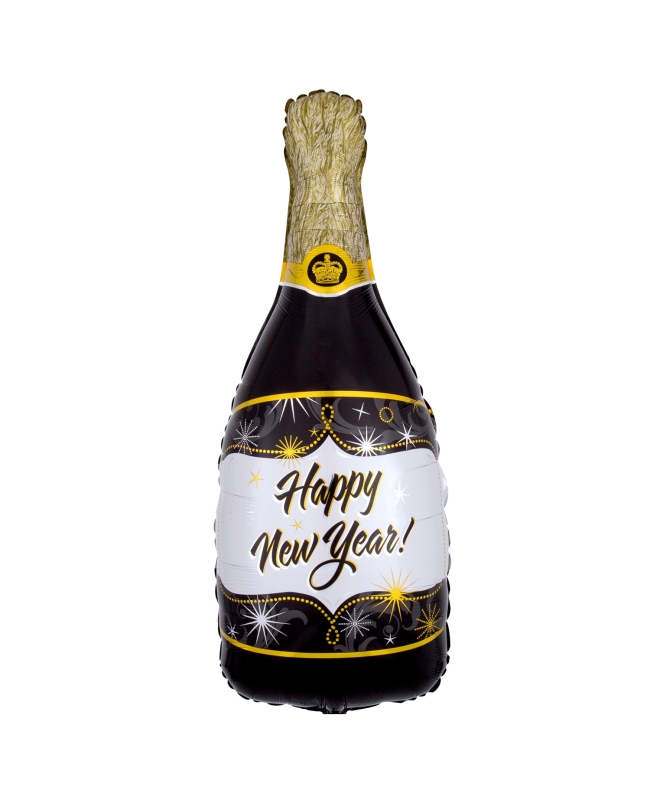 Forma Botella Champan New Year 35X91cm