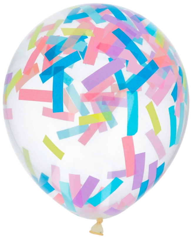 Globos Latex Confeti Color Pastel 30cm