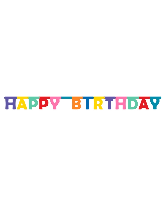 Guirnalda Letras Happy Bday Color Pop 1,6m