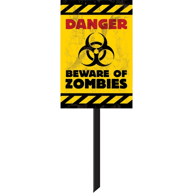 Zombies Plastic Lawn Signs 38cm X 27.7cm ***OFERTA DTO NO ACUMULABLE