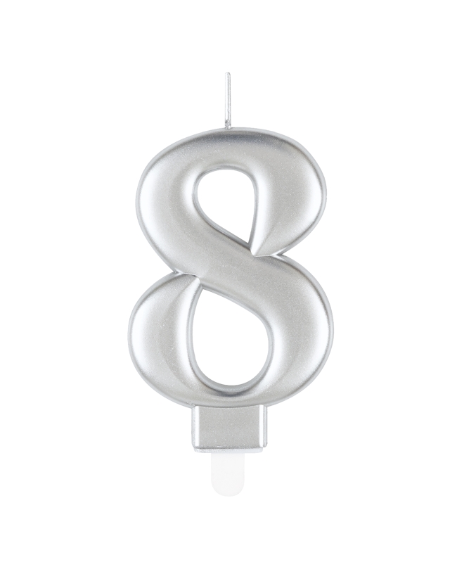 Vela Plata Metal Nº 8