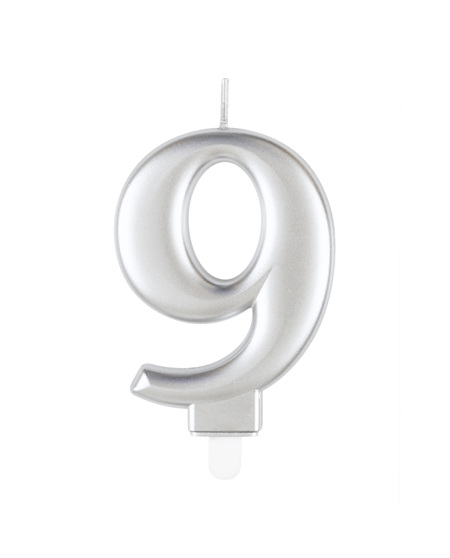 Vela Plata Metal Nº 9