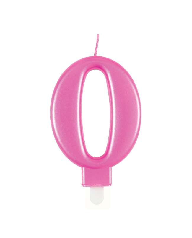 Vela Rosa Metal Nº 0