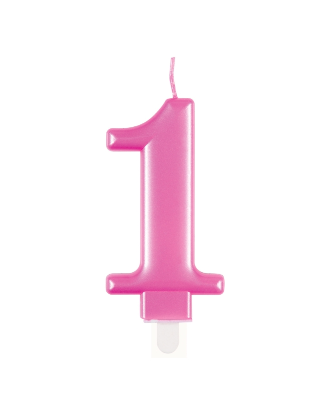 Vela Rosa Metal Nº 1