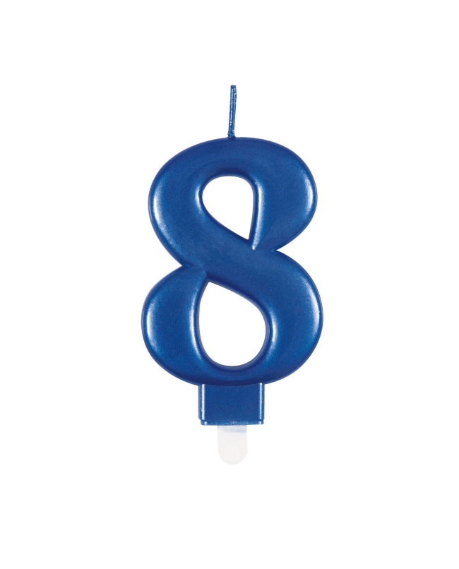 Vela Azul Metal Nº 8