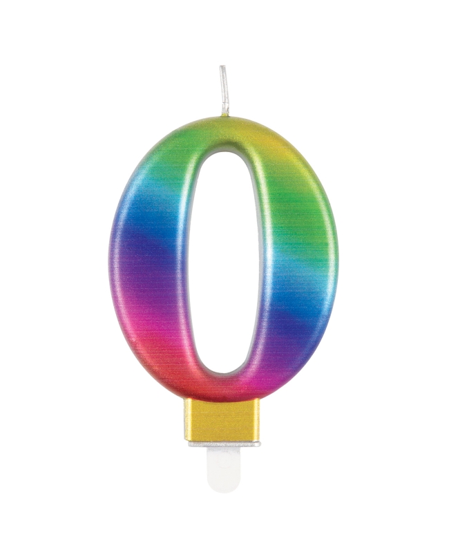 Vela Multicolor Metal Nº 0
