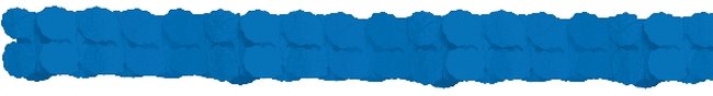 Guirnalda decorativa de papel azul fuerte-3,7m