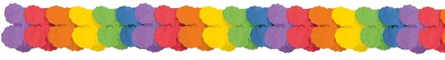 Guirnalda Rainbow Paper Garlands 3.65m 