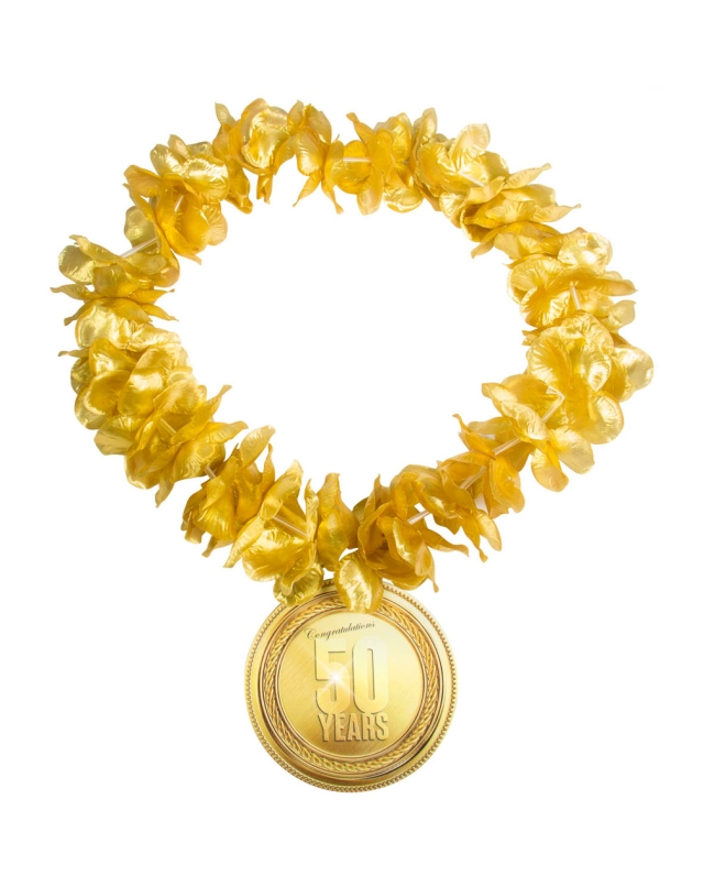 Collar Hawaiano Oro 50 Aniversario
