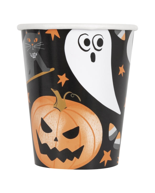 Vasos 266ml Murcielagos Y Sustos Carton