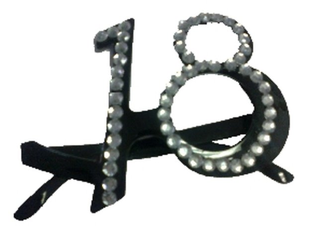 Gafas Negras Diamantes Nº 18