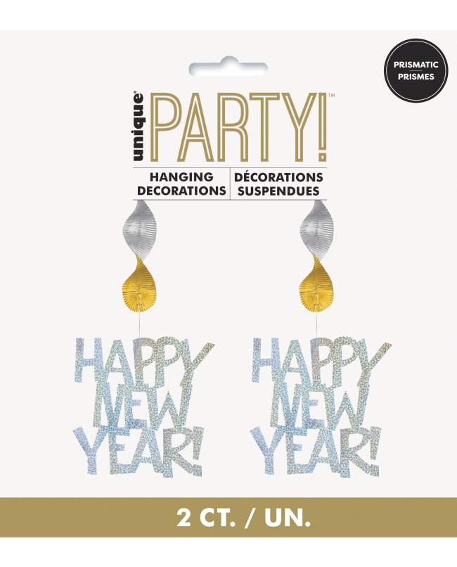 Deco Colgante Espiral H. New Year Prismat. 76,2cm