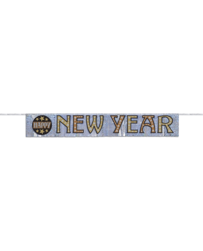 Guirnalda H. New Year Estrellas Flecos Foil 1,45m