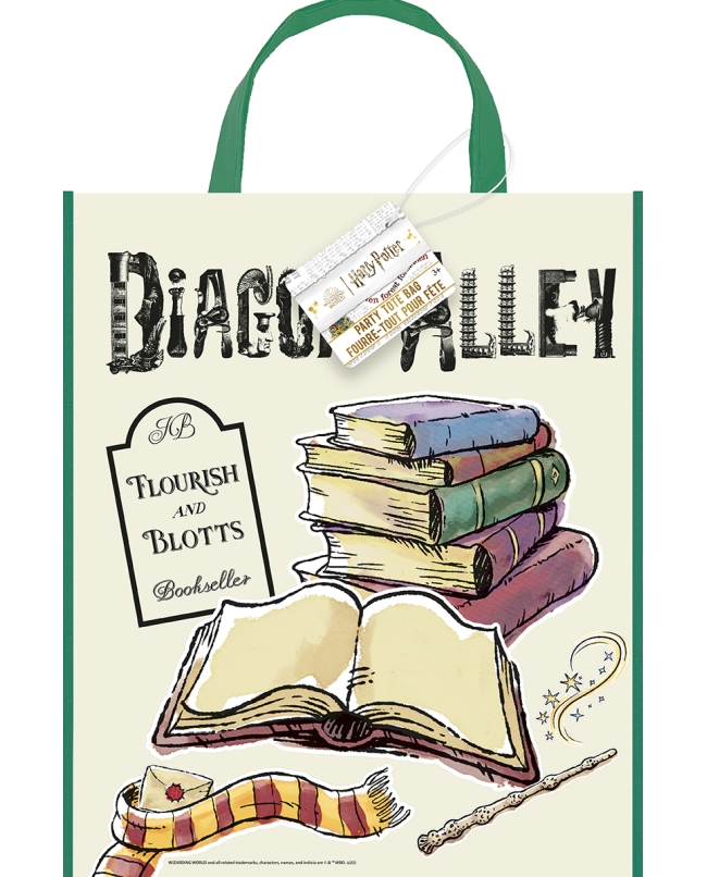 Bolsa Plastico Asas Harry Potter 30X38cm