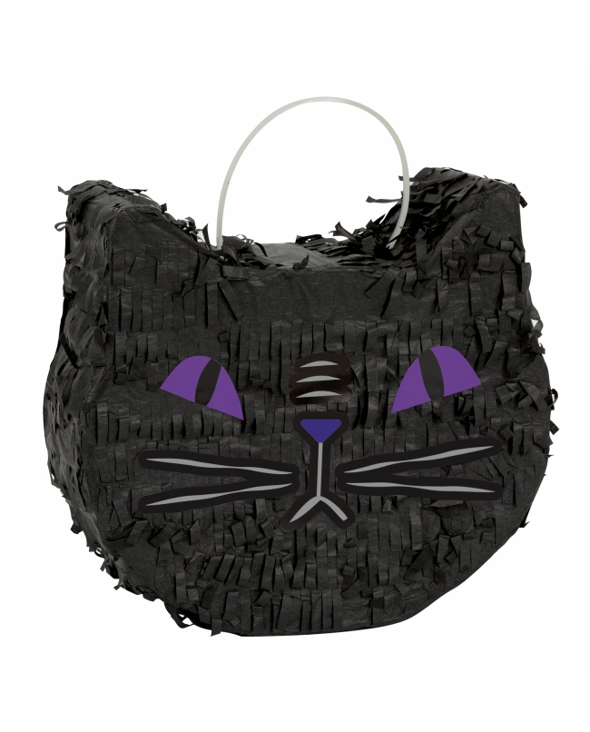 Piñata Mini Deco. Cara Gato Negro