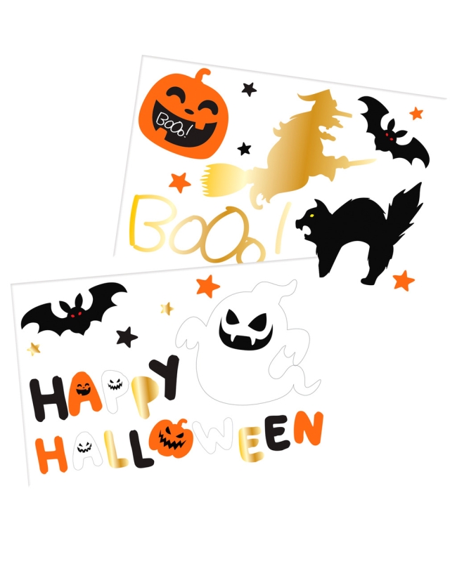 Pegatinas Ventana Figuras Halloween 18Pz