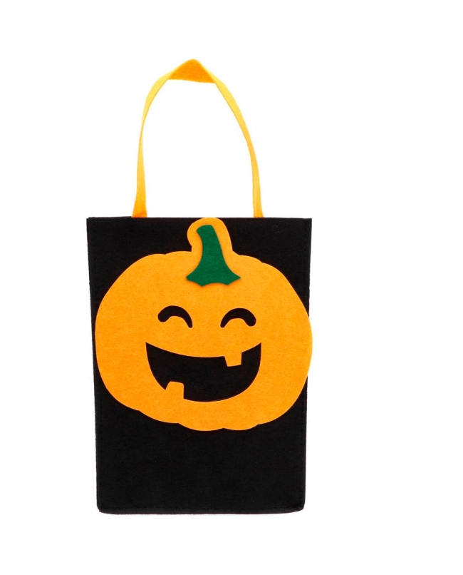Bolsa Truco O Trato Calabaza Halloween Booo! Fieltro