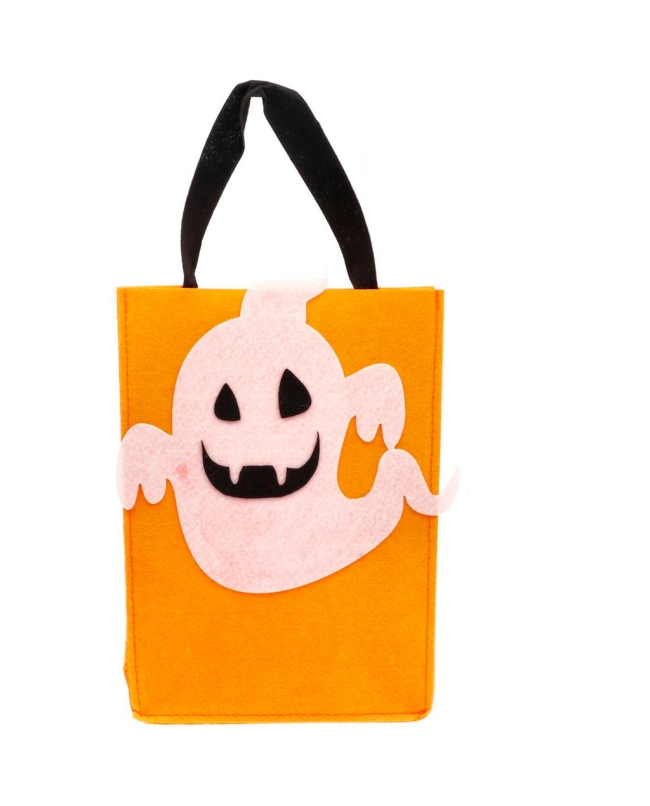 Bolsa Para Truco O Trato Fantasma Halloween Booo! Fieltro