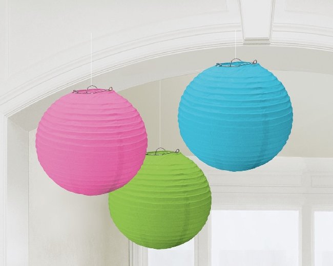 Lámparas decorativas de papel multicolores-24cm