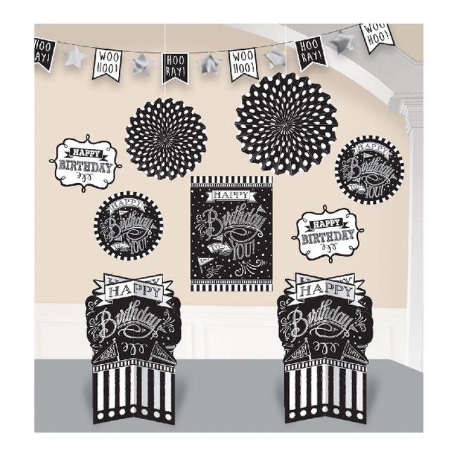 Decor. Kit Chalkboard Birthday Room