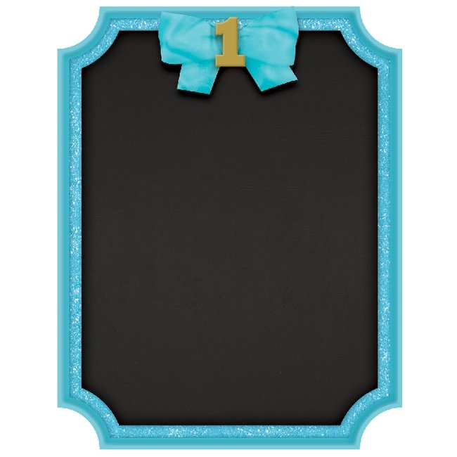 Pancarta 1st Birthday Boy 17.7cm x 22.8cm  ***OFERTA DTO NO ACUMULABLE