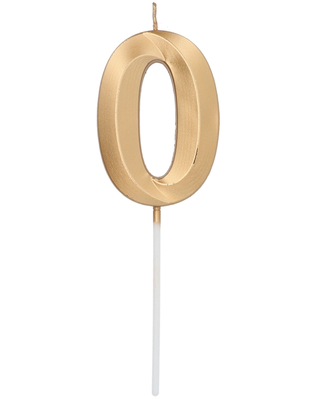 Vela Glamour Nº 0 Oro Metal