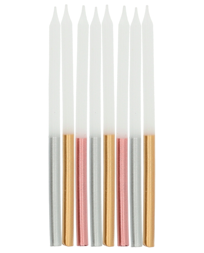 Velas Glamour Metal 10cm