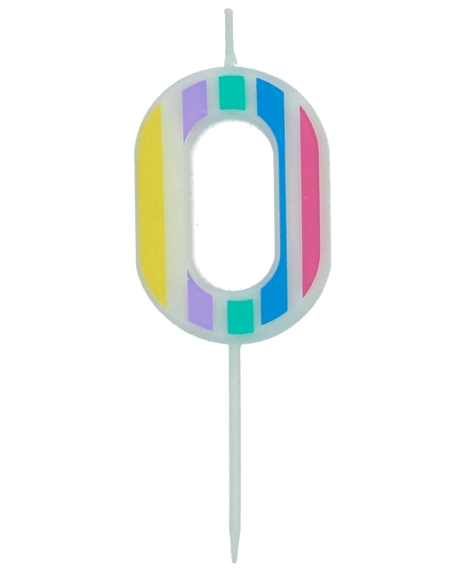 Vela Nº 0 Pastel Multicolor