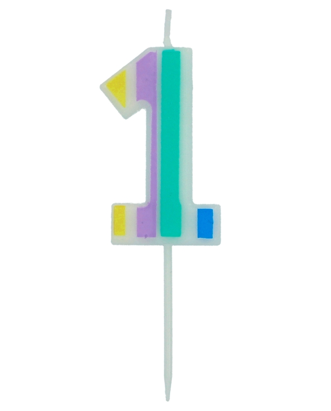 Vela Nº 1 Pastel Multicolor