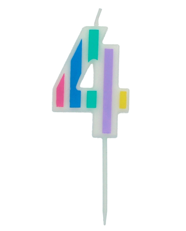 Vela Nº 4 Pastel Multicolor