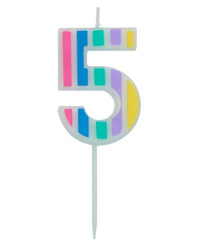 Vela Nº 5 Pastel Multicolor
