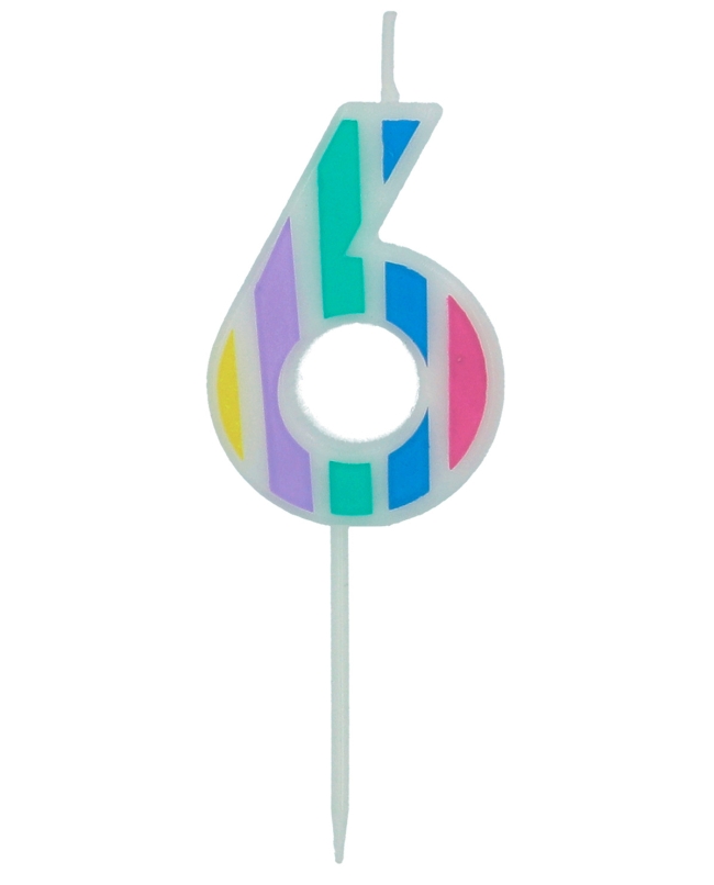 Vela Nº 6 Pastel Multicolor