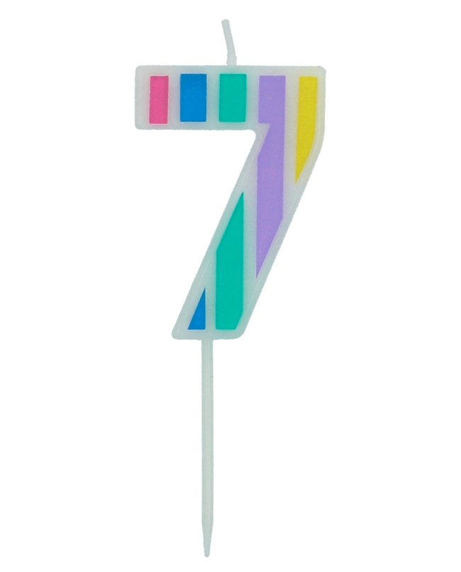 Vela Nº 7 Pastel Multicolor