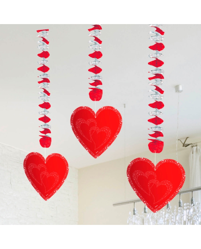 Deco Colgante Corazones