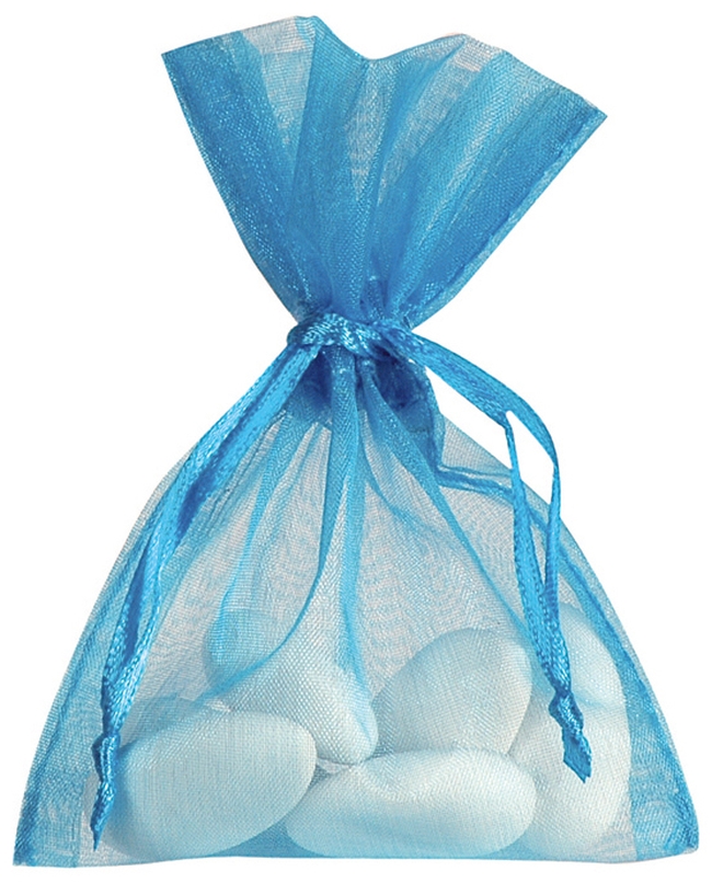 Bolsa Turquesa 7.5X10cm Tela Organza ***OFERTA DTO NO ACUMULABLE