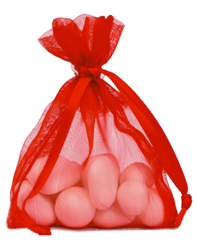 Bolsa Rojo 7.5X10cm Tela Organza ***OFERTA DTO NO ACUMULABLE