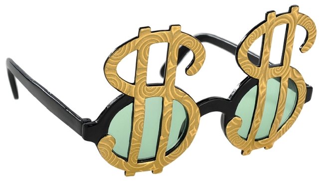 Gafas Signo de Dólar