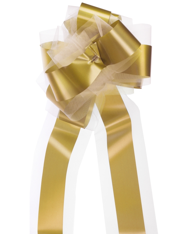 Lazo Facil Tul Oro 100mm Polipropileno Y Poliester ***OFERTA DTO NO ACUMULABLE