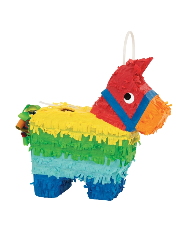 Piñata Mini Deco. Burro Multicolor 19X20cm