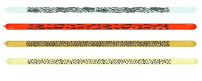 Globo Latex Modelar 260 Sempertex Fashion Solido Surtido Colores Selva 5cm X 150cm