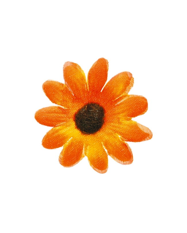 Flor Naranja 5cm Tela ***OFERTA DTO NO ACUMULABLE