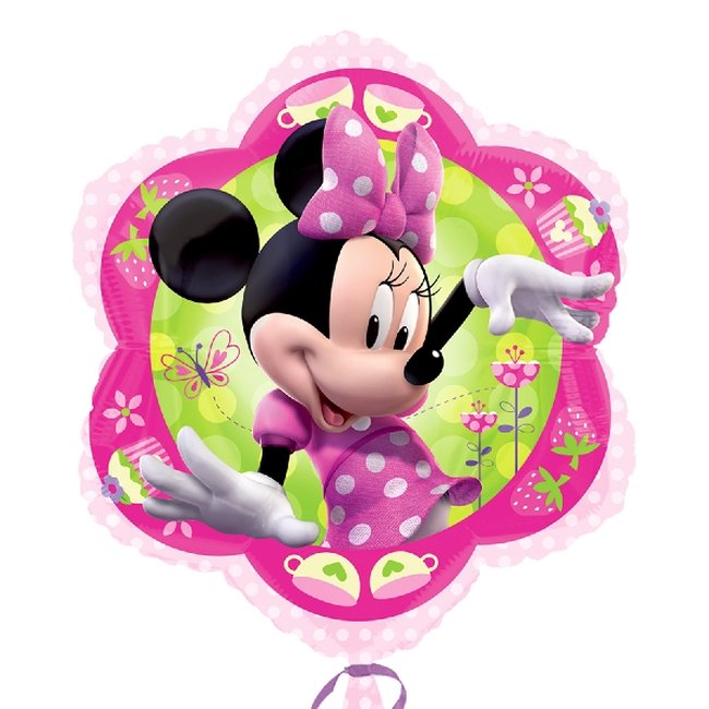 Globo Rosa con Minnie Mouse - Metalizado 45cm
