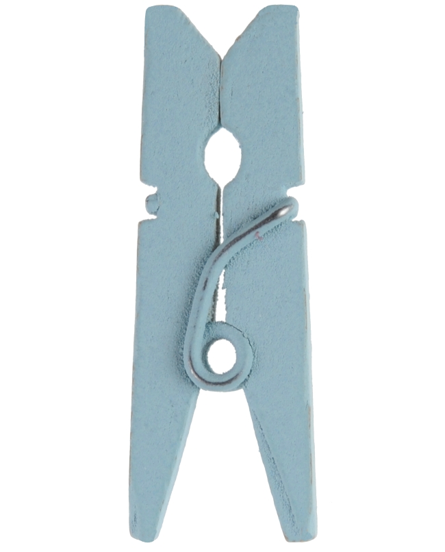 Pinza Azul Pastel 3.5cm Madera