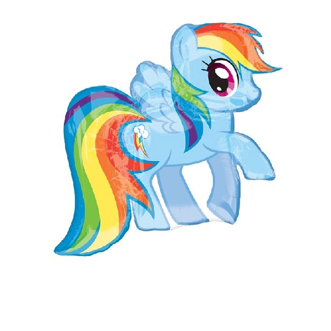 Globo Superforma Rainbow Dash de Mi Pequeño Pony - 71cm