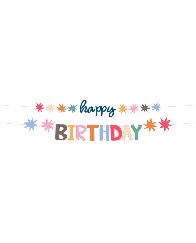 Guirnalda Letras Happy Birthday 1,5m