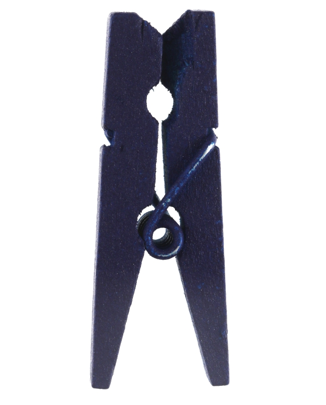 Pinza Azul Marino 2.5cm Madera ***OFERTA DTO NO ACUMULABLE