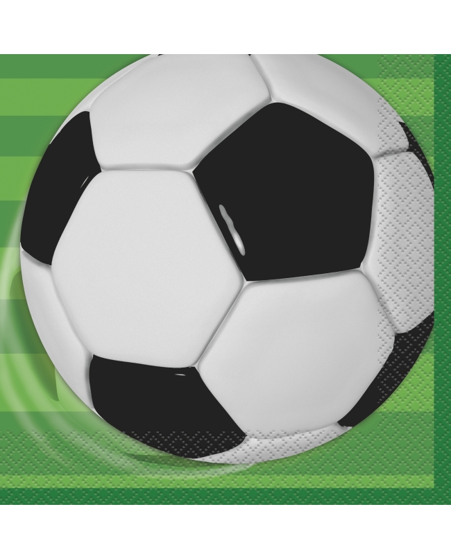 Servilletas 33X33 Futbol 3D