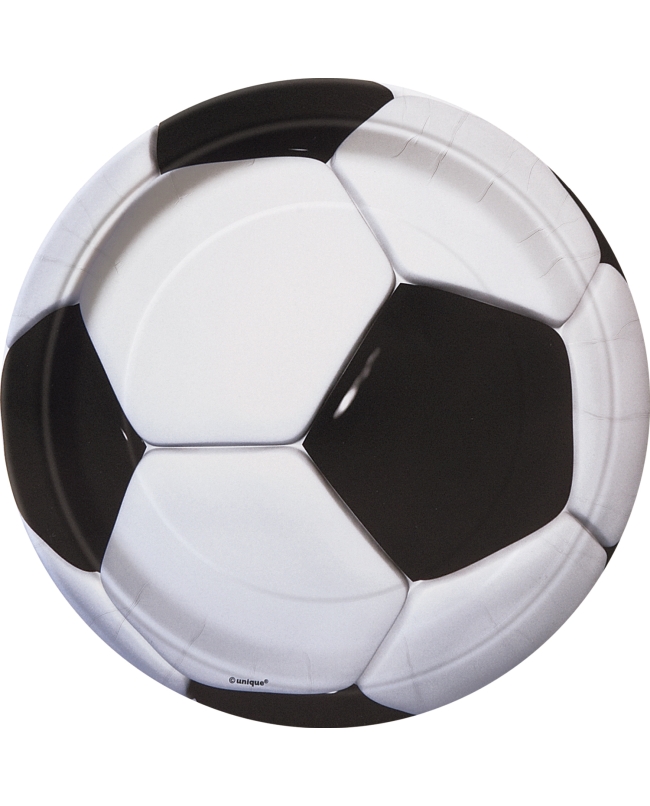 Platos 22,5cm Futbol 3D