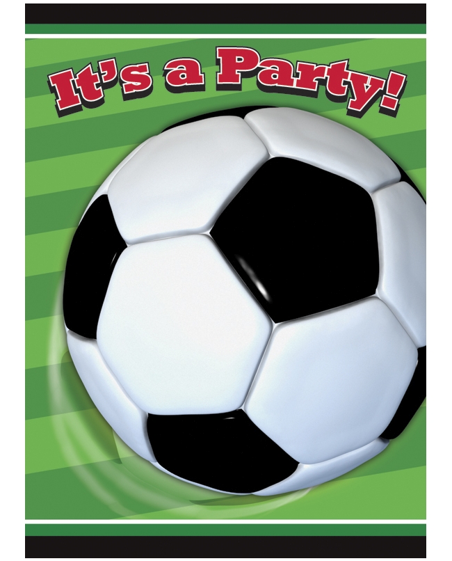 Invitaciones Futbol 3D